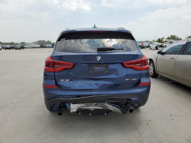 BMW X3 2019 BLUE VIN : 5UXTR7C57KLR44803